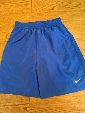 Nike Boy’s Royal Blue Athletic Shorts with White Swoosh